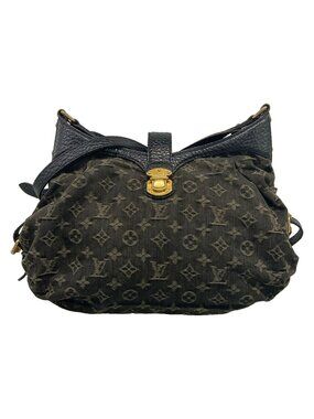 Louis Vuitton Shoulder Bag Monogram Denim Slightly Noir